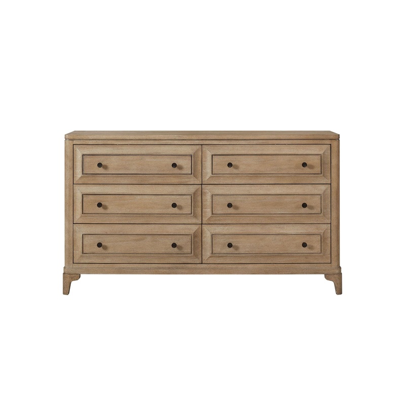 Modern 6 Drawer Dresser – Sand