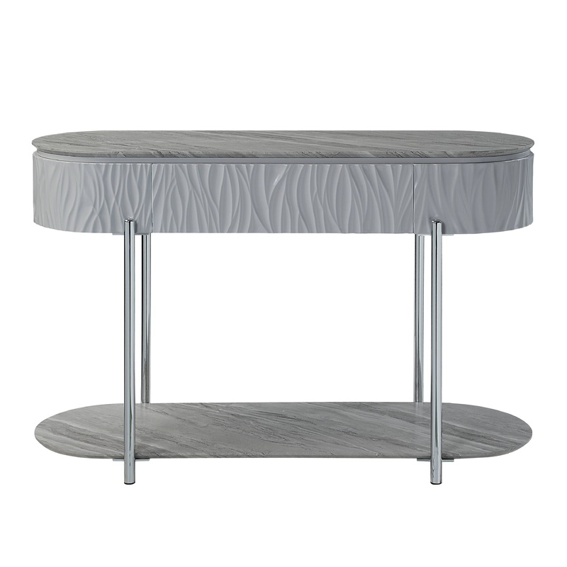 Yukino – High Gloss Table|Gray|Sofa Tables|End Tables|Coffee Tables