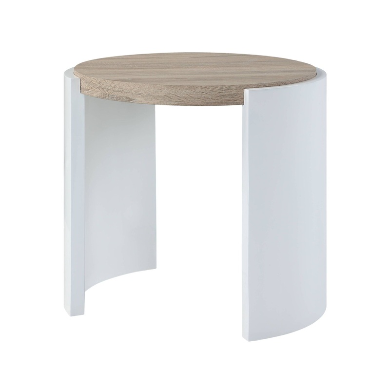 Zoma – High Gloss Table|Light Brown|End Tables|Coffee Tables