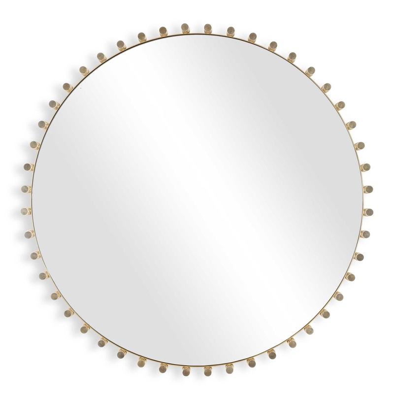 Avelyne – Round Mirror – Gold