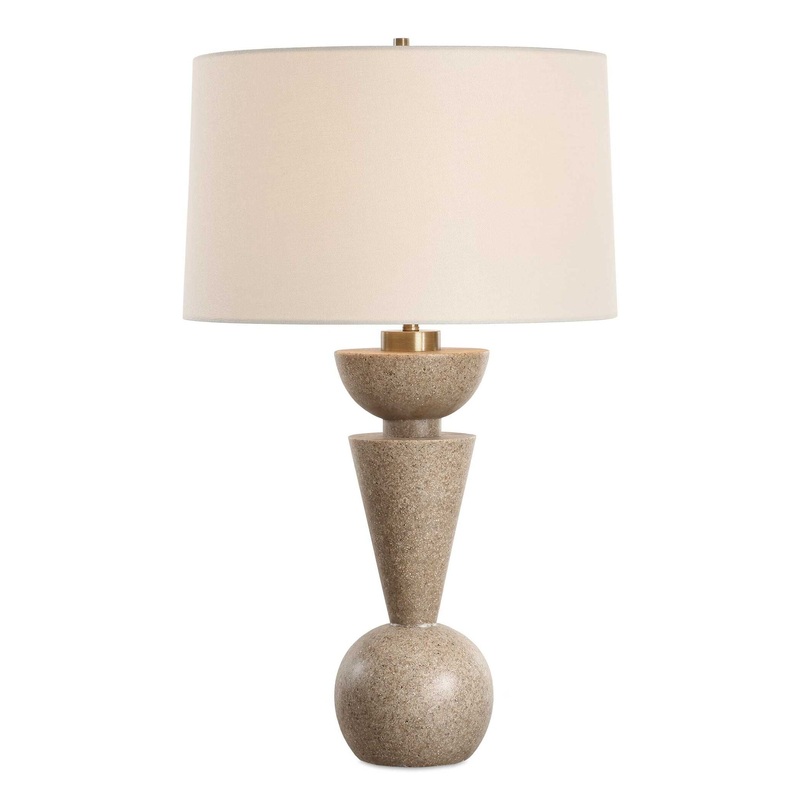 Cullum – Geometric Table Lamp – Light Brown