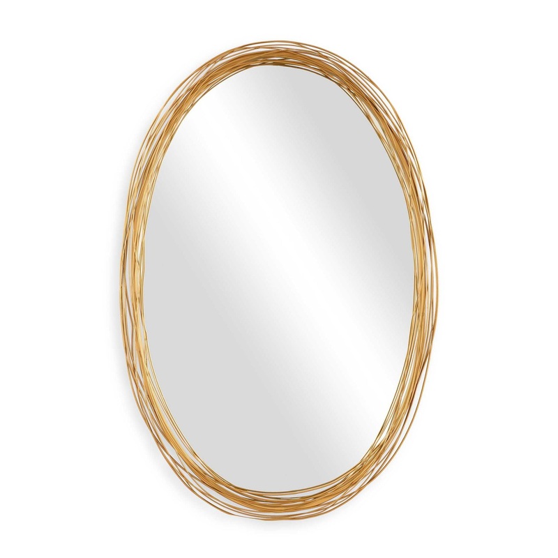 Gillian – Oval Mirror – Gold