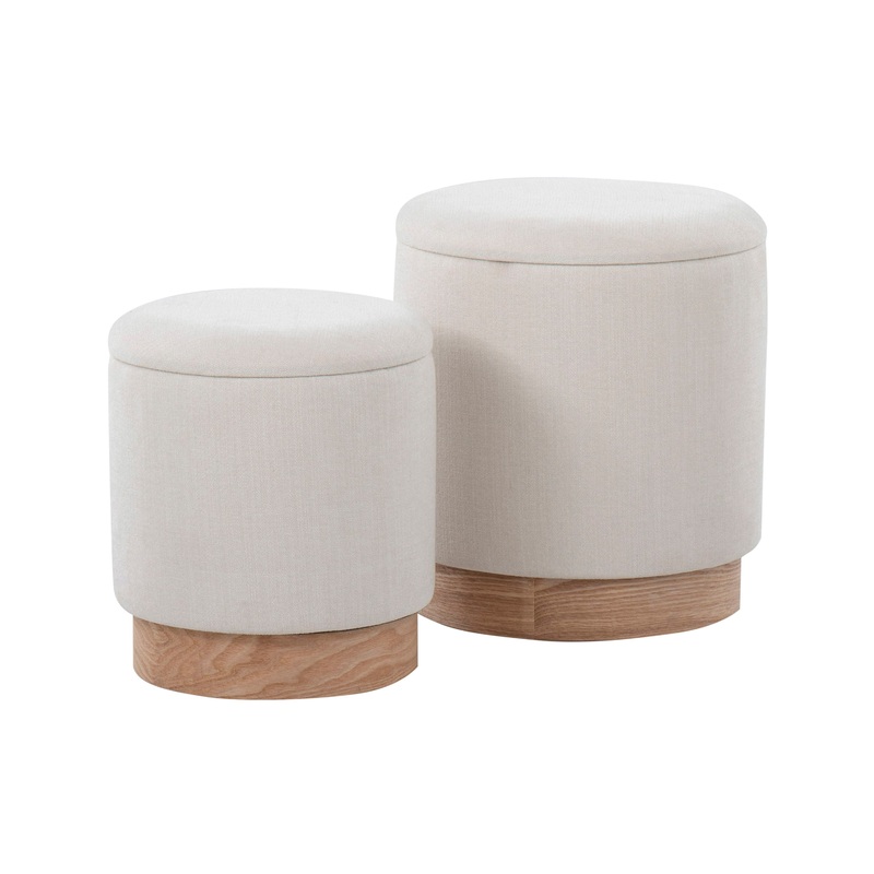Marla – Contemporary, Nesting Ottoman Set