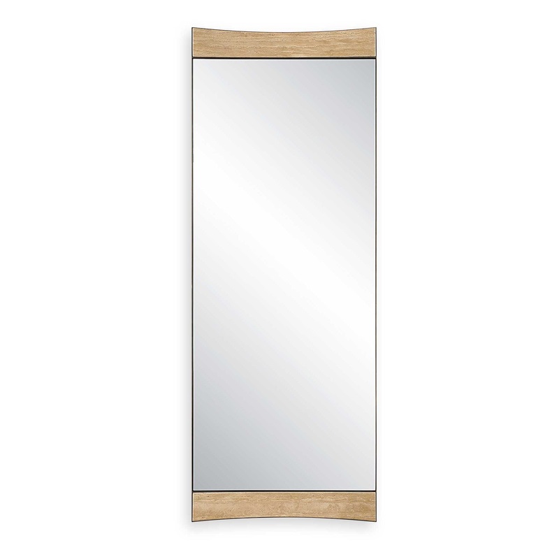 Russo – Oversized Modern Mirror – Light Brown
