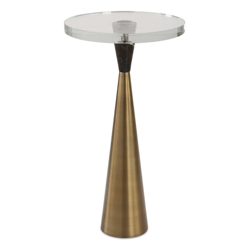 Holton – Accent Table – Tapered Brass