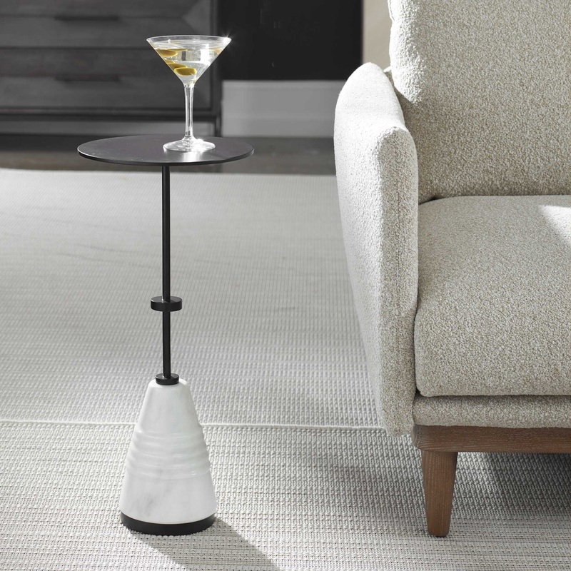 Kincaid – Metal Drink Table – White