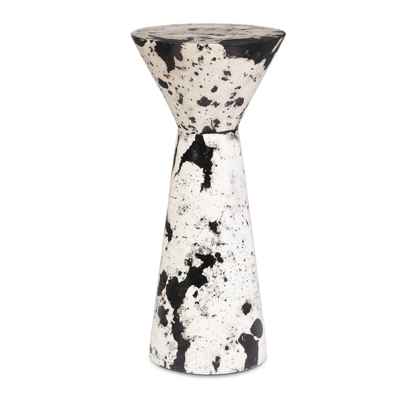 Lenora – Stone Drink Table – Black