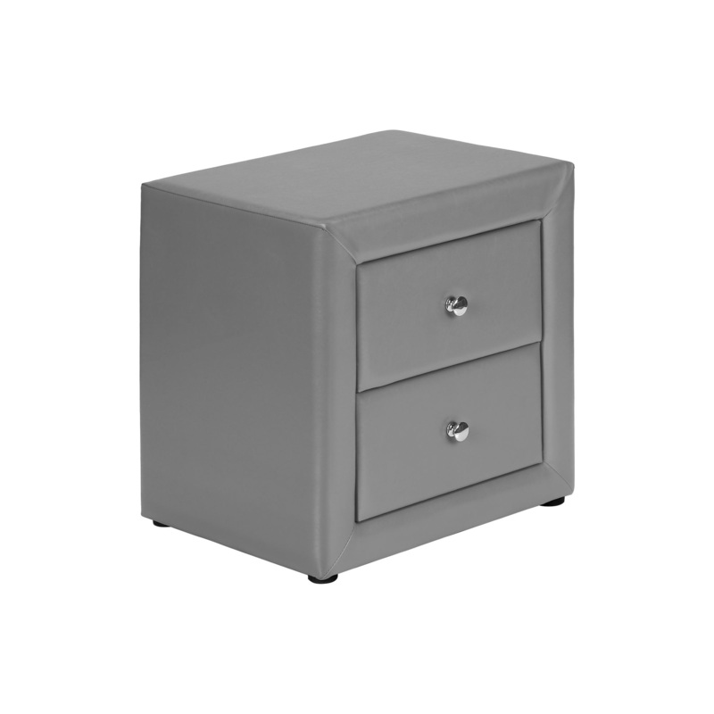 Nightstand, Storage Drawer Versatile Use, Upholstered, Transitional