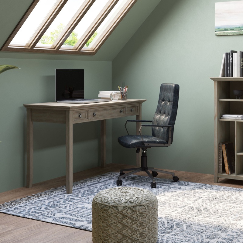 Amherst – Handcrafted Desk|Dark Brown|Light Brown