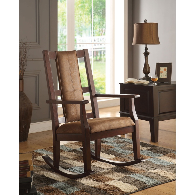 Butsea – Rocking Chair – Brown / Espresso
