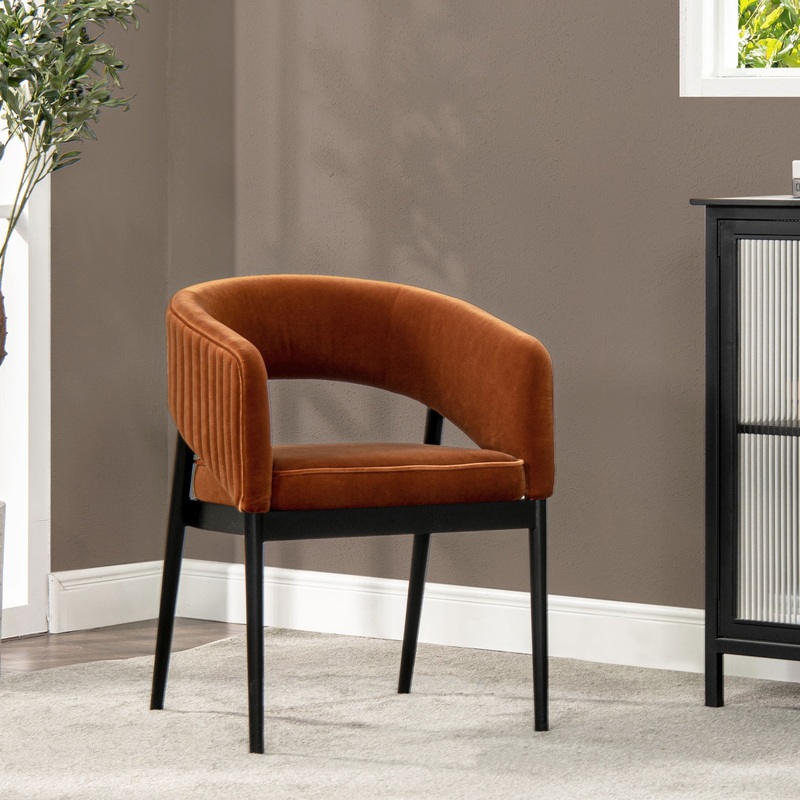 Mirah – Modern Open Barrel Dining Chair