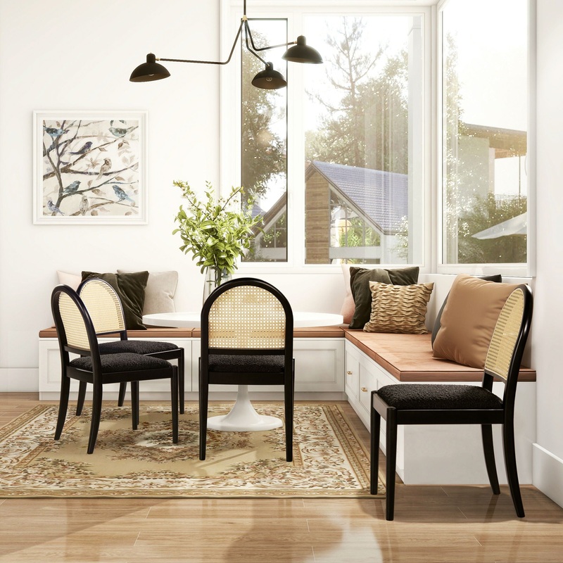 Panama – Curved Cane Side Dining Chair (Set of 2)