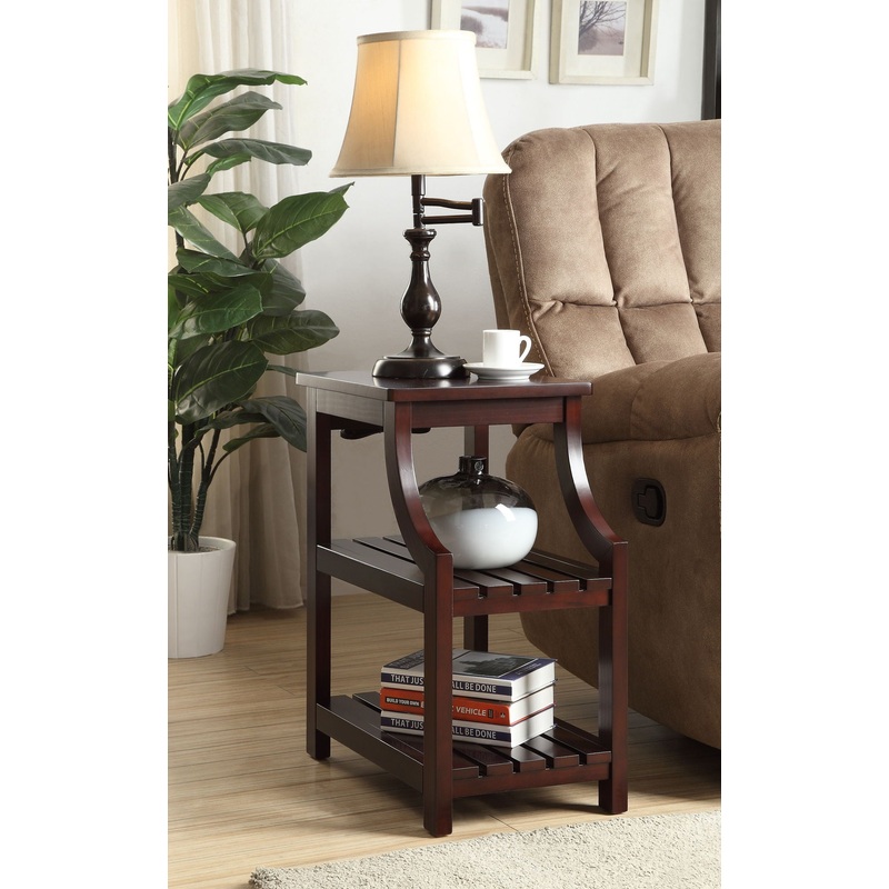 Wasaki – Accent Table With USB – Espresso