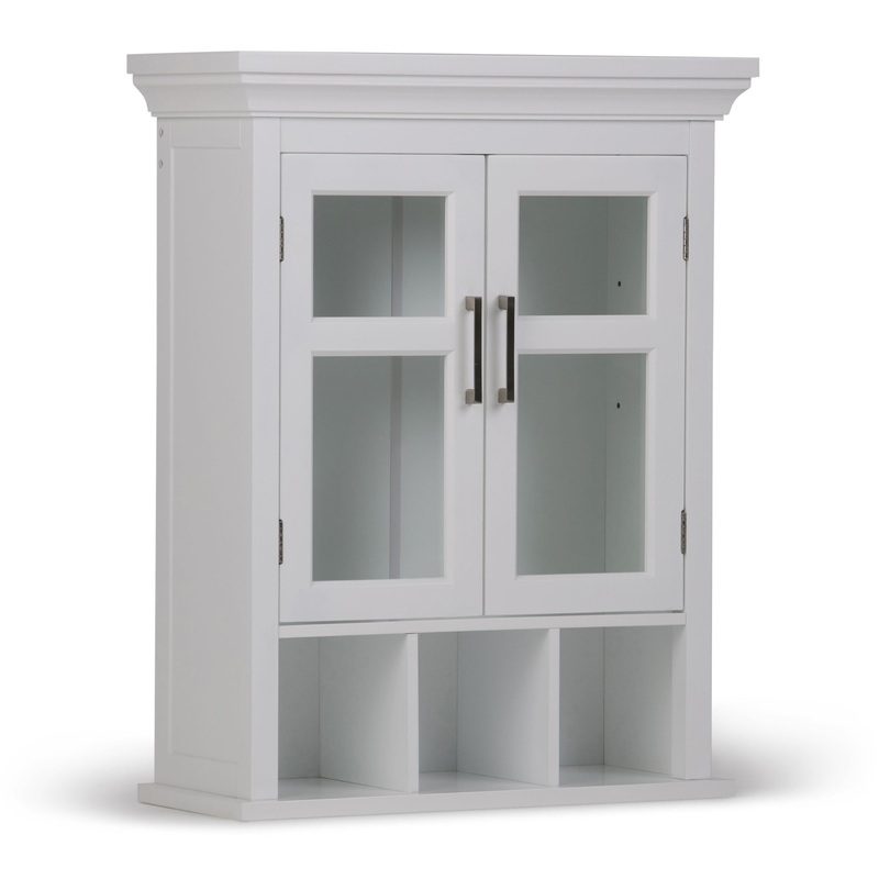 Avington – Two Door Wall Cabinet With Cubbies – Pure White