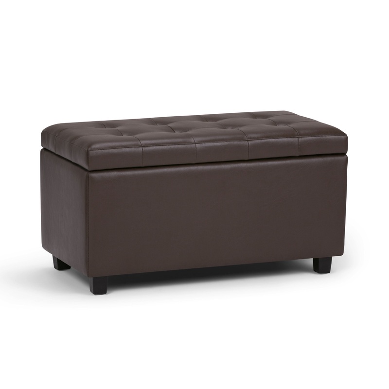 Cosmopolitan – Storage Ottoman – Chocolate Brown