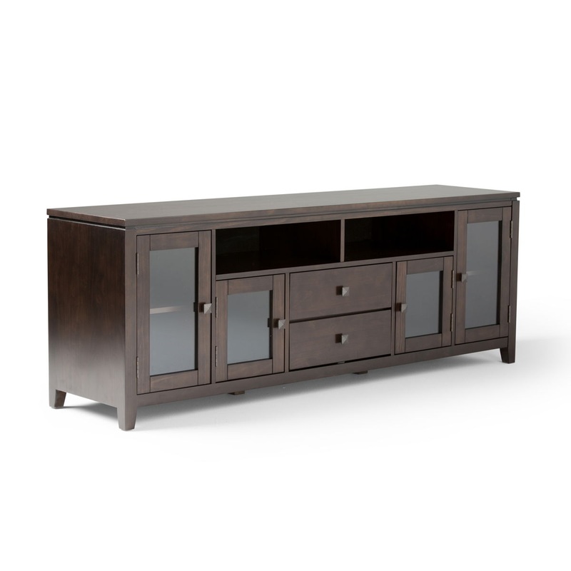 Cosmopolitan – Wide TV Media Stand – Mahogany Brown