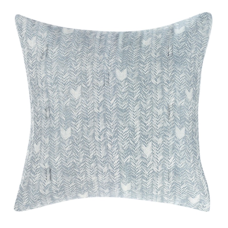 French Herringbone – Comforter Euro Sham – Storm