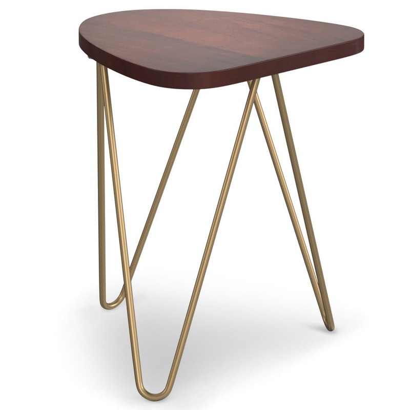 Patrice – Handcrafted Metal And Wood Accent Table