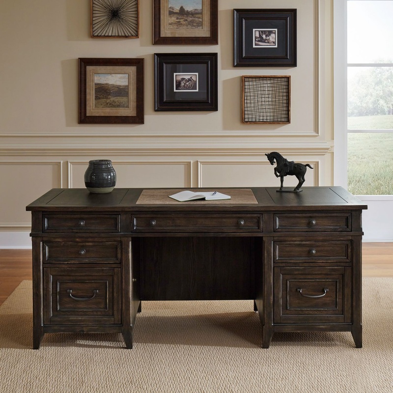 Paradise Valley – Executive Desk – Brown