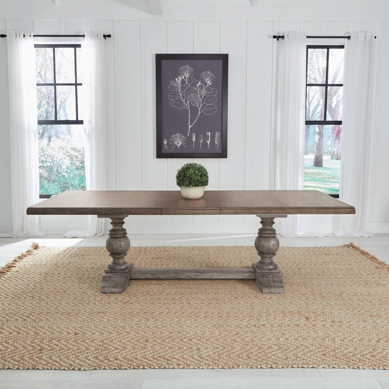 River Place – Trestle Table – Gray
