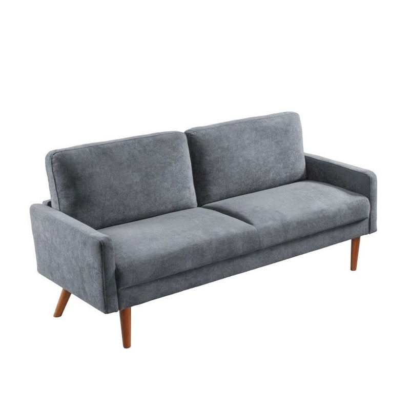 Sofa, European Style With Sleek Design, Modern & Vintage Flair, Upholstered 3 Seater Couch – Gray