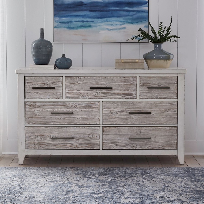 Backroads – 7 Drawer Dresser – White