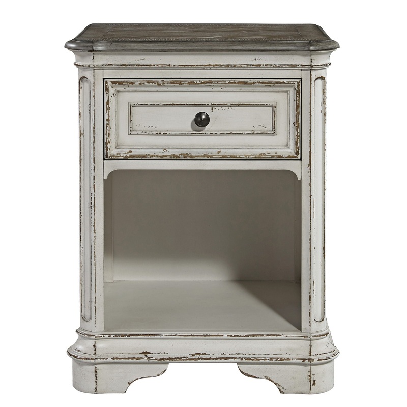 Magnolia Manor – 1 Drawer Nightstand – White