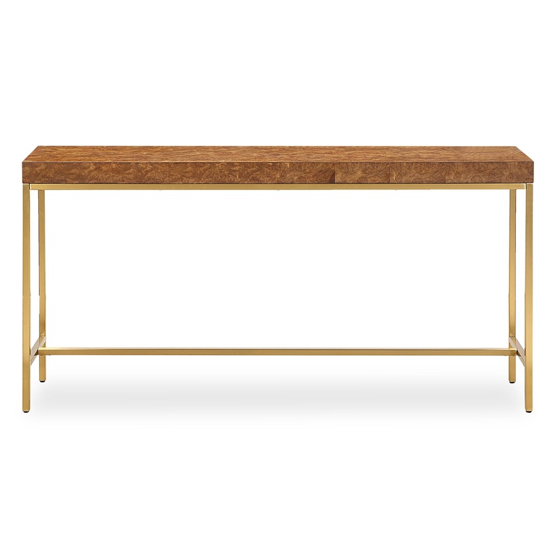 Moran – Burl Console Table – Light Brown