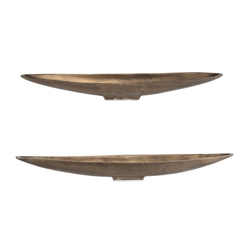 River – Run Bowls (Set of 2) – Antique Brass