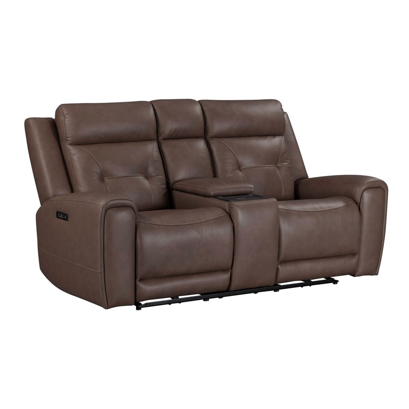 Beckham – Loveseat With Console P2 & ZG – Brown