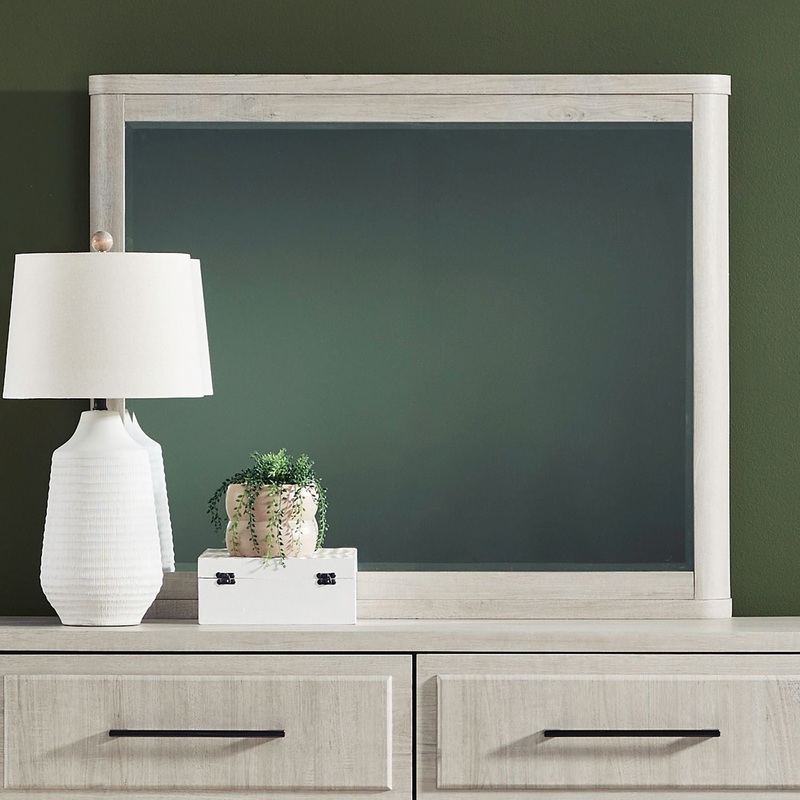 Modern Play – Landscape Mirror – White