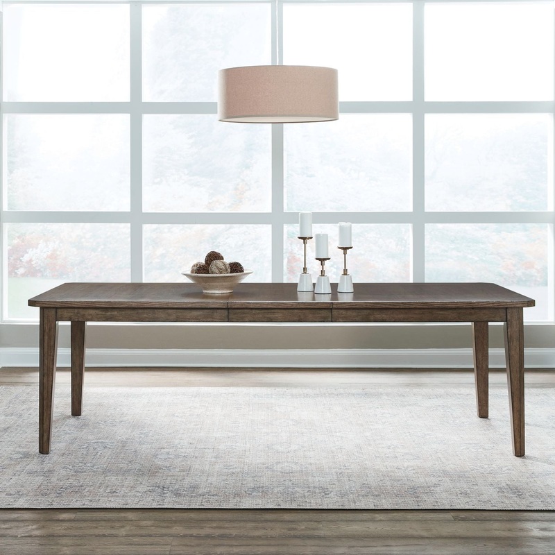 Carolina Park – Rectangular Leg Table – Brown