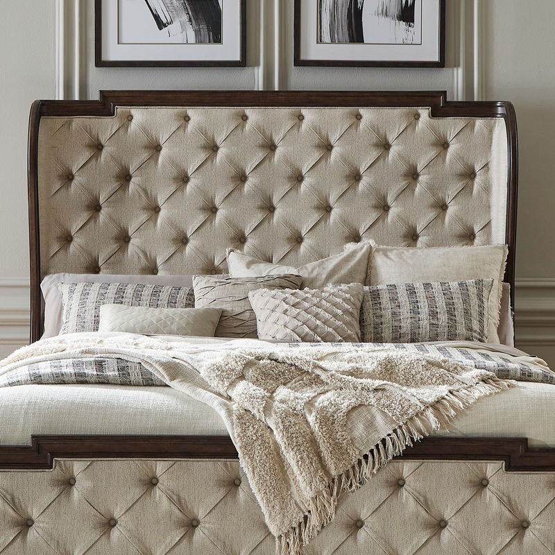 Provence Park – Upholstered Shelter Headboard