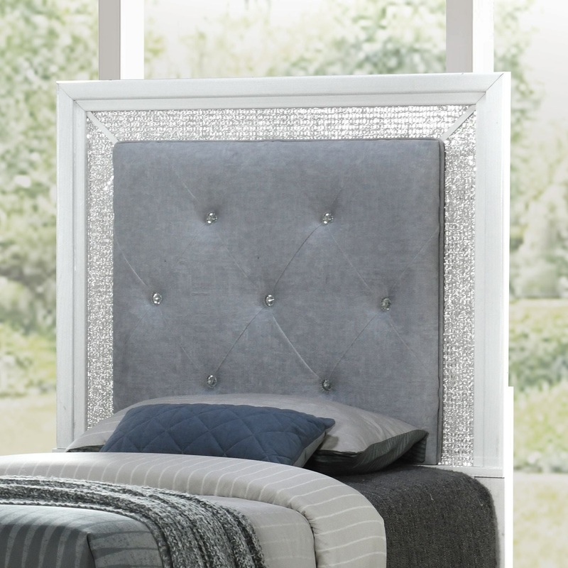 Reflections – Upholstered Panel Headboard With Lights