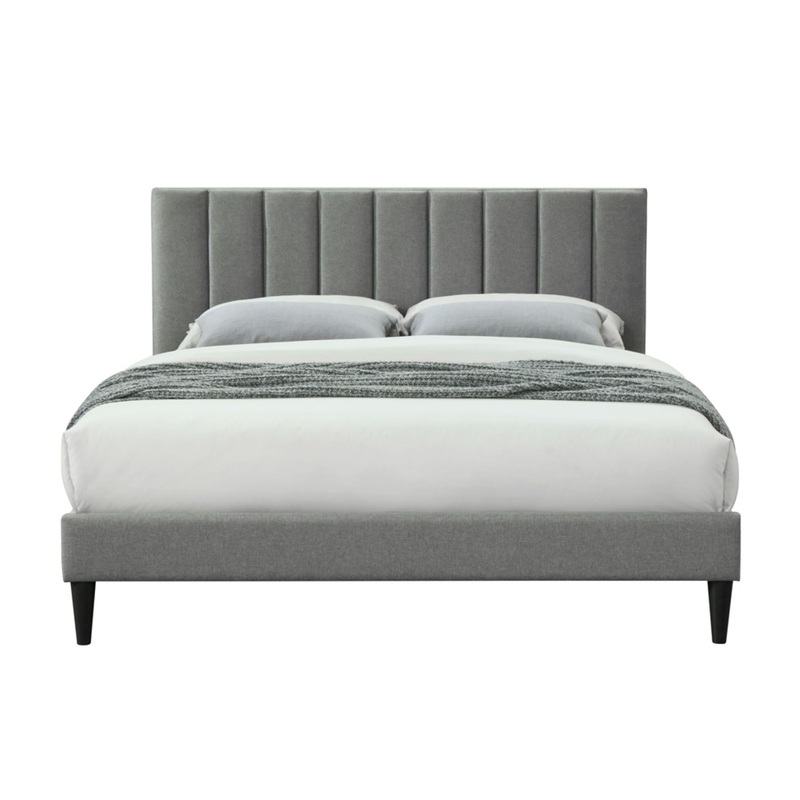 Channel Compact Bed & USB|Dark Gray|Twin|Queen|King
