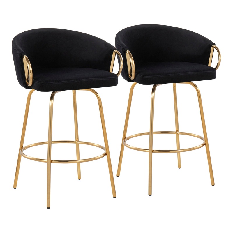 Claire – Contemporary & Glam Counter Stool (Set of 2)