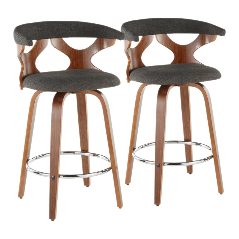 Gardenia – Mid Century Modern Counter Stool (Set of 2)