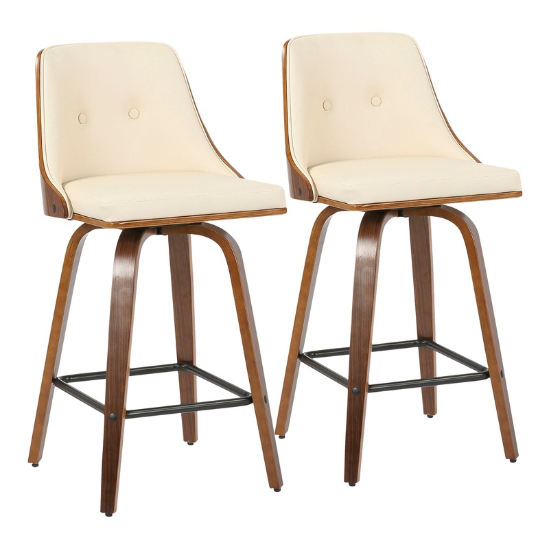 Gianna – Mid Century Modern Counter Stool (Set of 2)
