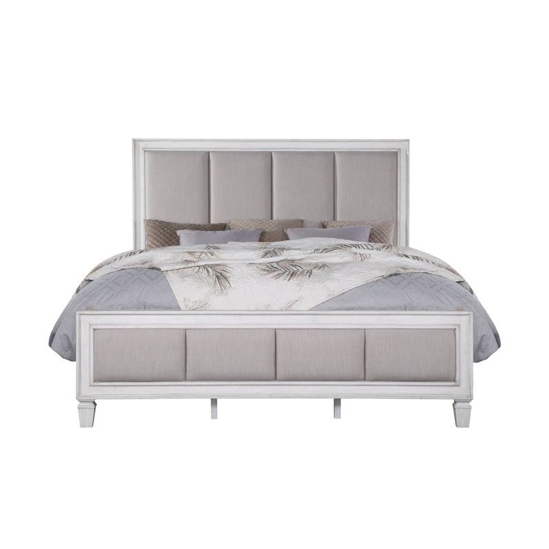 Katia – Upholstered Bed|Gray|Queen|King|California King