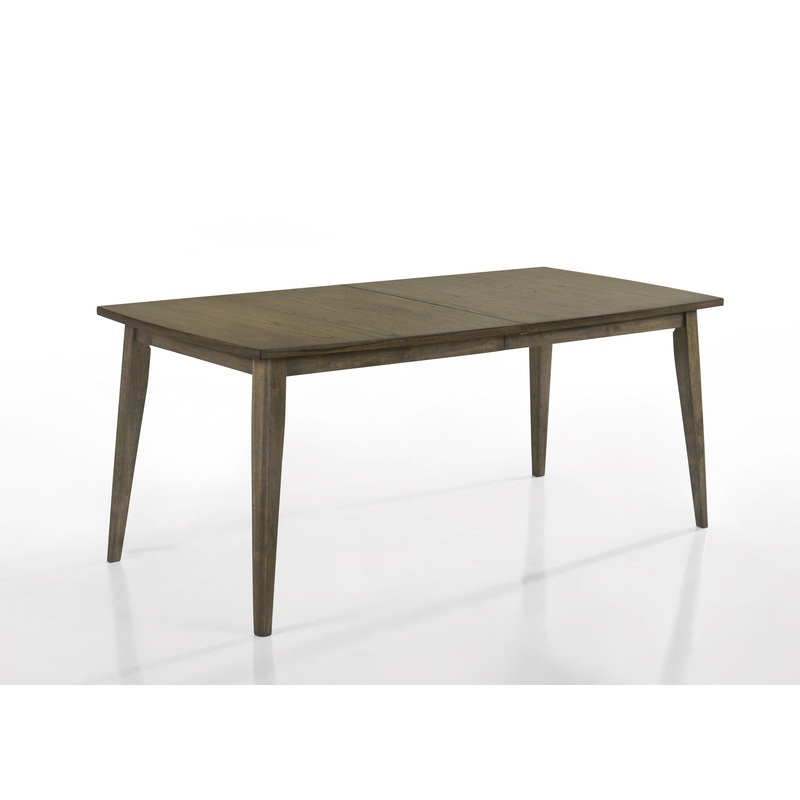 Bistro – Wide Contemporary Rectangle Dining Table With Extension Leaf