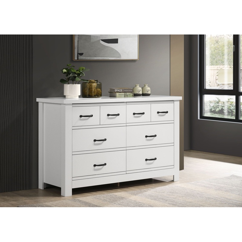 Cassini – 6 Drawer Dresser – White
