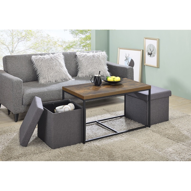 Murph – Wood Grain 3 Piece Coffee Table (Set of 3)