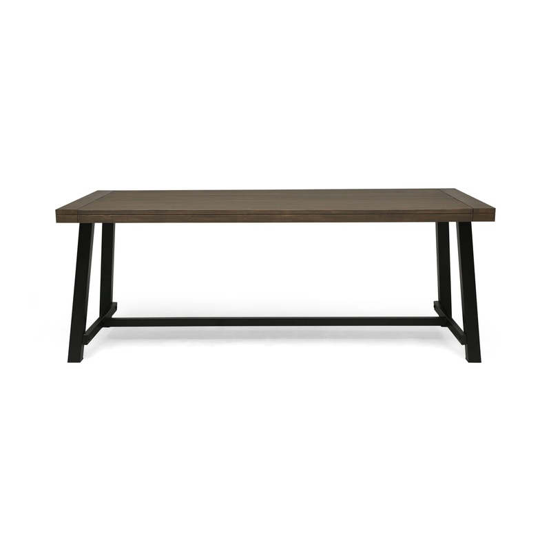 Outdoor Dining Table – Gray / Rustic Metal