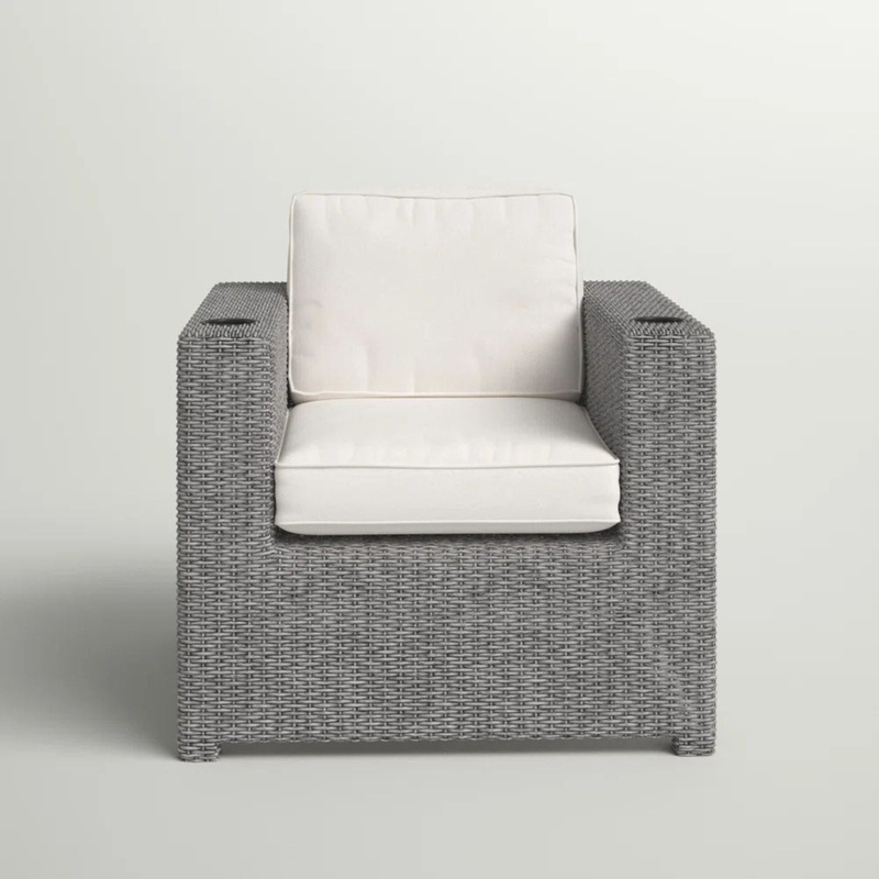 Patio Chair With Cushions – Gray