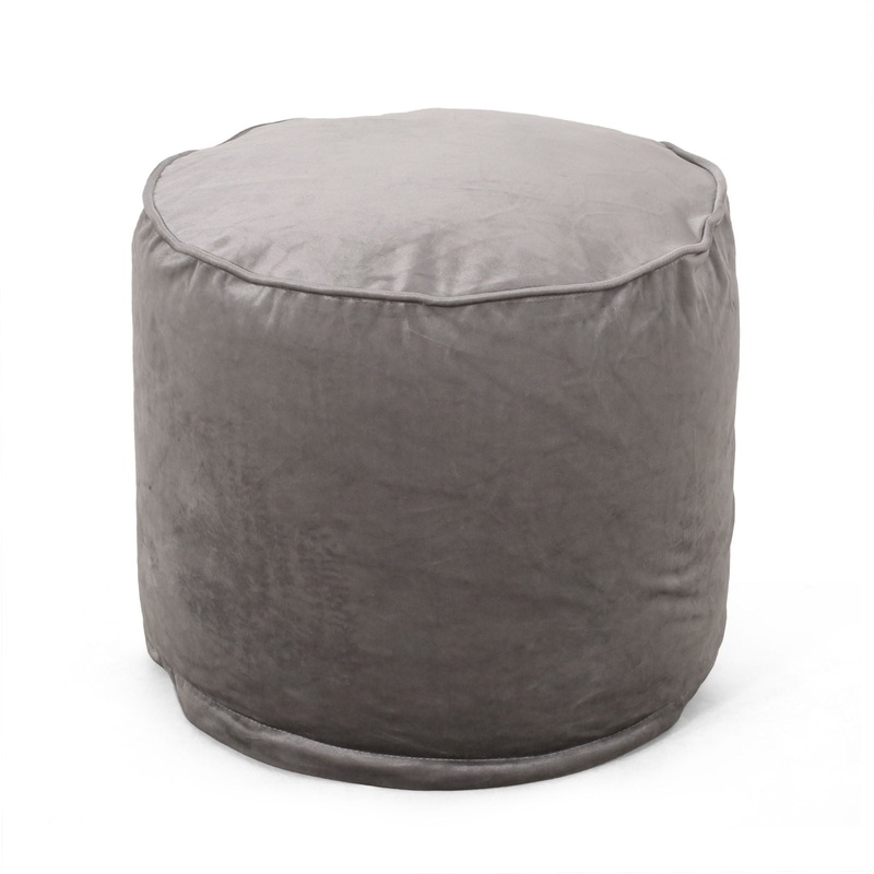 Shimon – Cylinder Pouf Ottoman And Floor Cushion