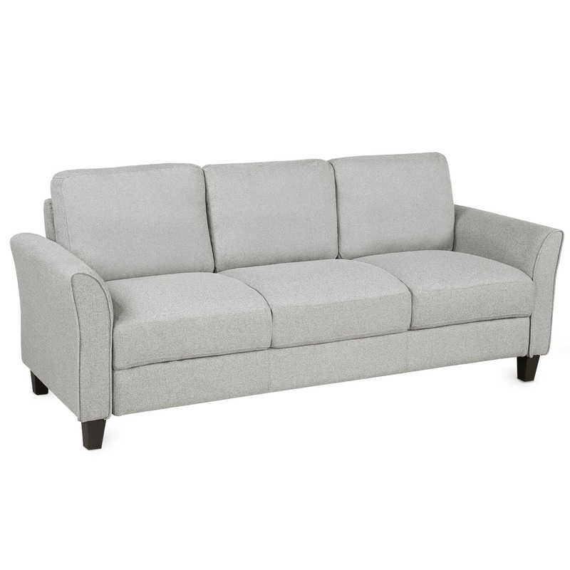 3 Seat Sofa Living Room Sofa – Light Gray