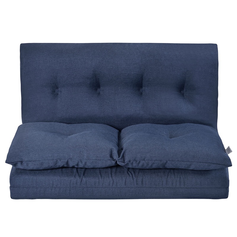 Floor Couch And Sofa Folding Chaise Lounge – Navy Blue
