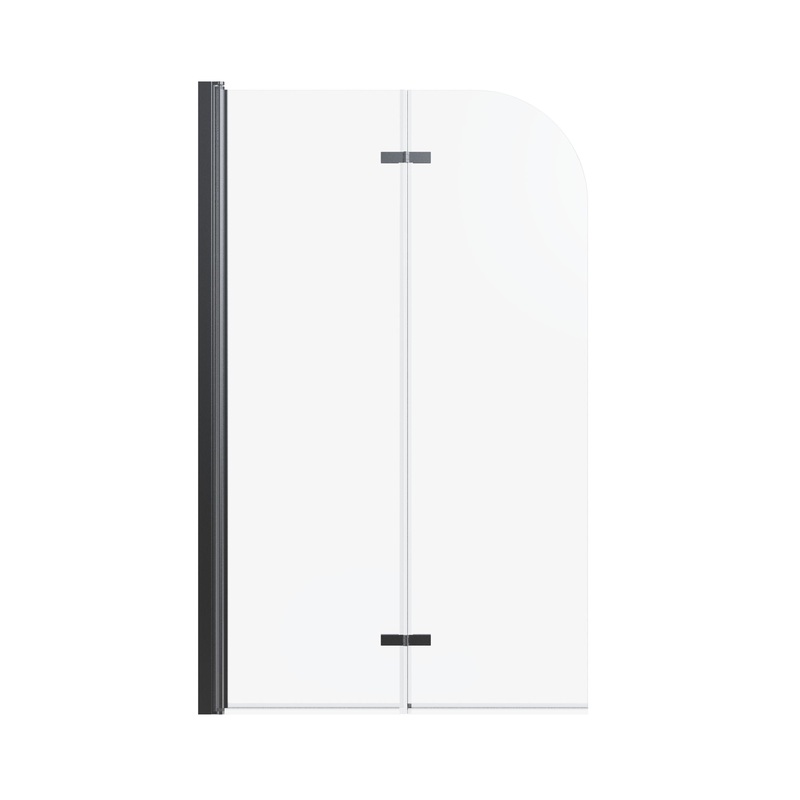 Frameless Folding Pivot Bathtub Door With Clear Tempered Glass