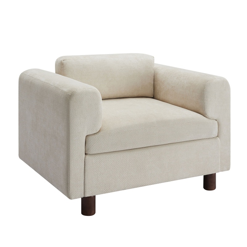 Modern Oversized Armchair Comfy Accent Chair Single Sofa For Living Room